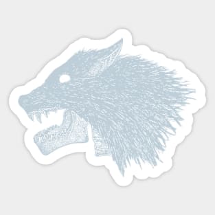 Snow Wolf Sticker